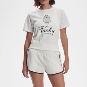 NWT Varley White Tennis Coventry Branded Tee